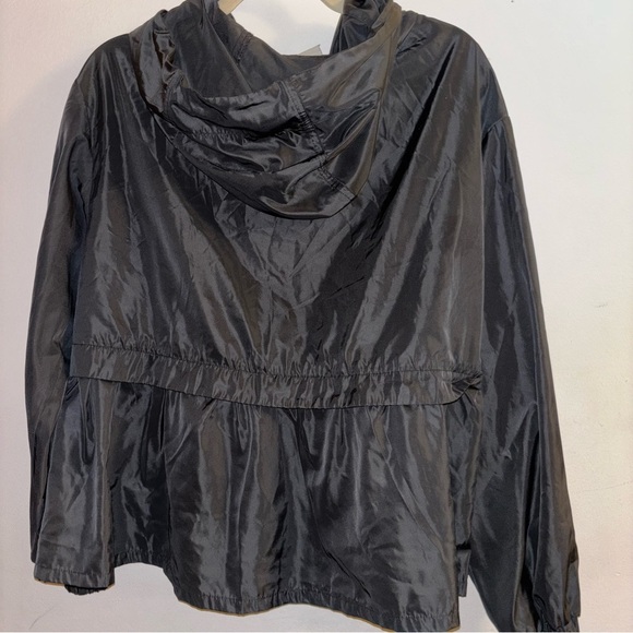 a new day Black Hooded Peplum Active Lightweight Packable Jacket XL - Picture 4 of 8